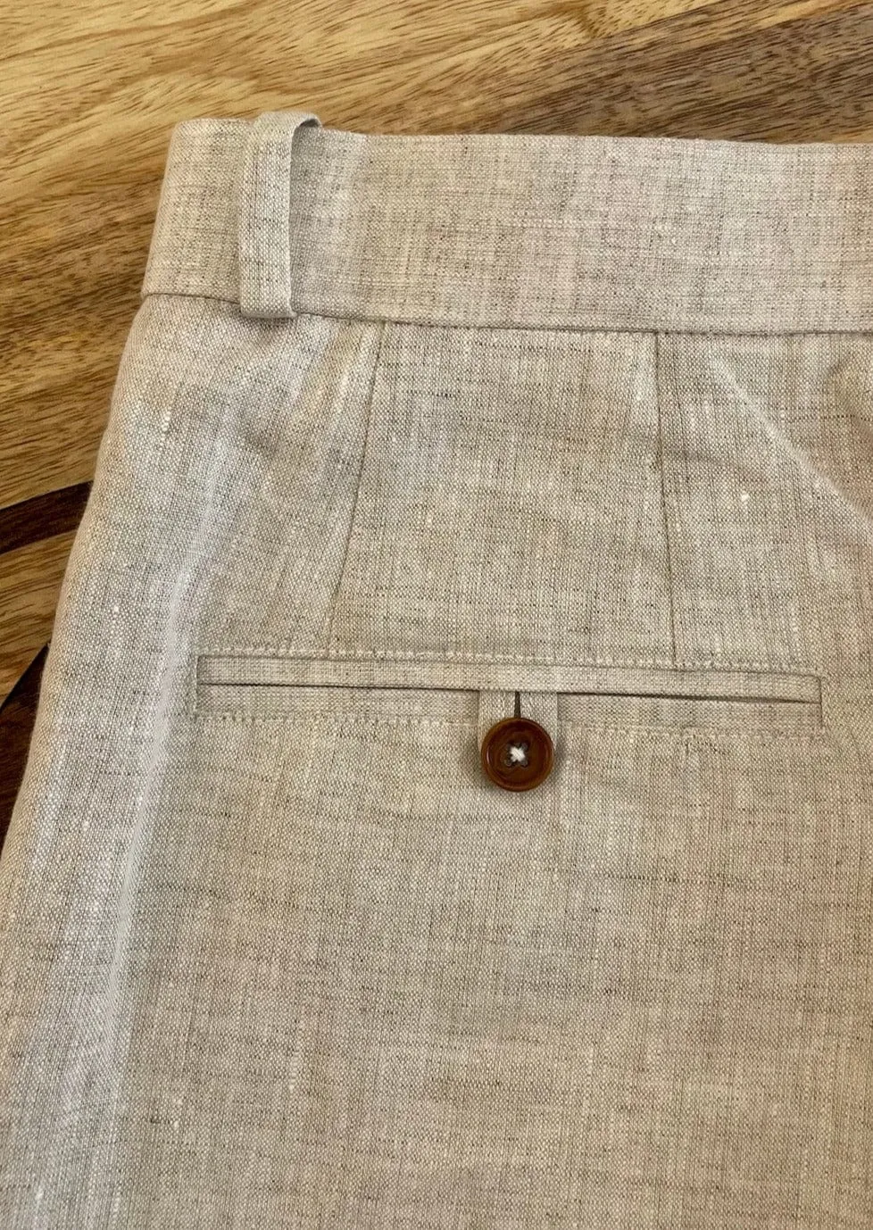 PP linen shorts - Beige