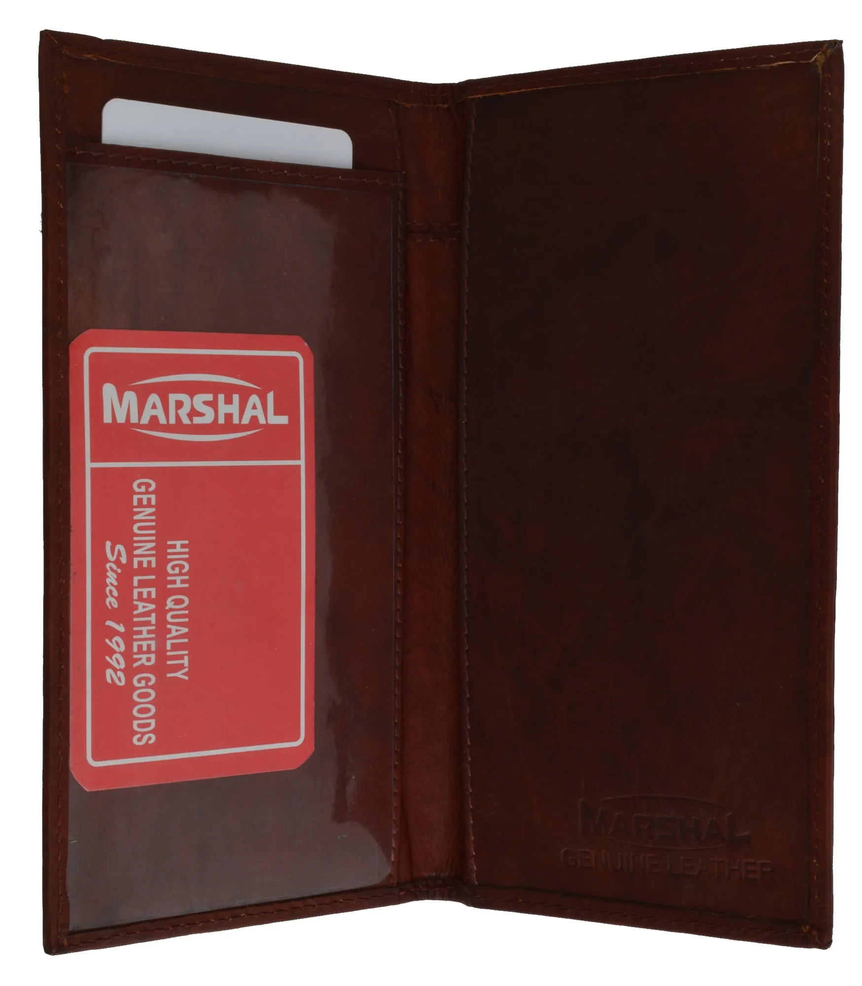 Premium Soft Leather Checkbook Cover simple P156