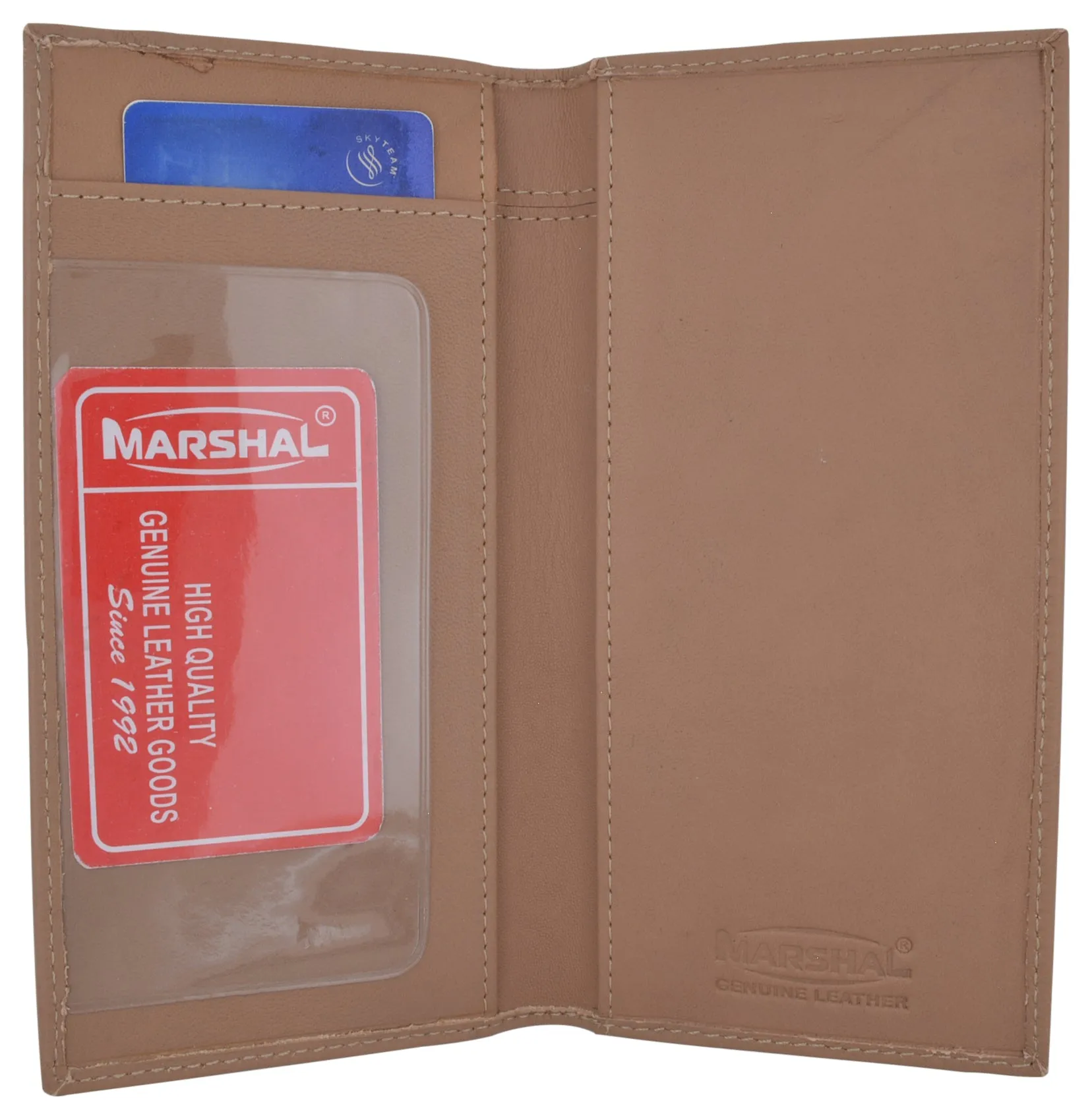 Premium Soft Leather Checkbook Cover simple P156