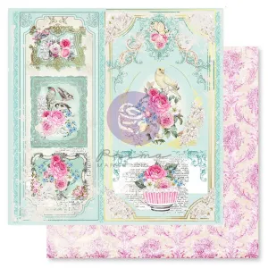 Prima Marketing Avec Amour Double-Sided Cardstock 12"X12" - Sweet Birds, W/Foil Details*