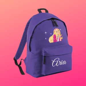 Purple School Bag - A4 Size