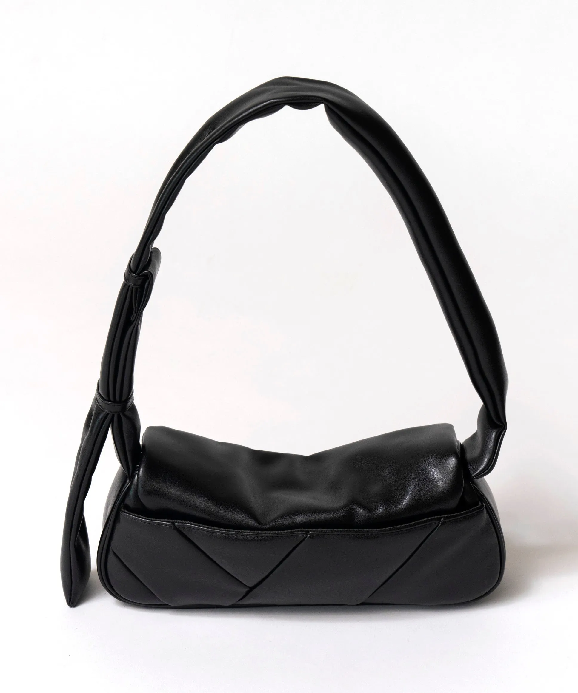 Quilted Narrow Flap Shoulder Bag