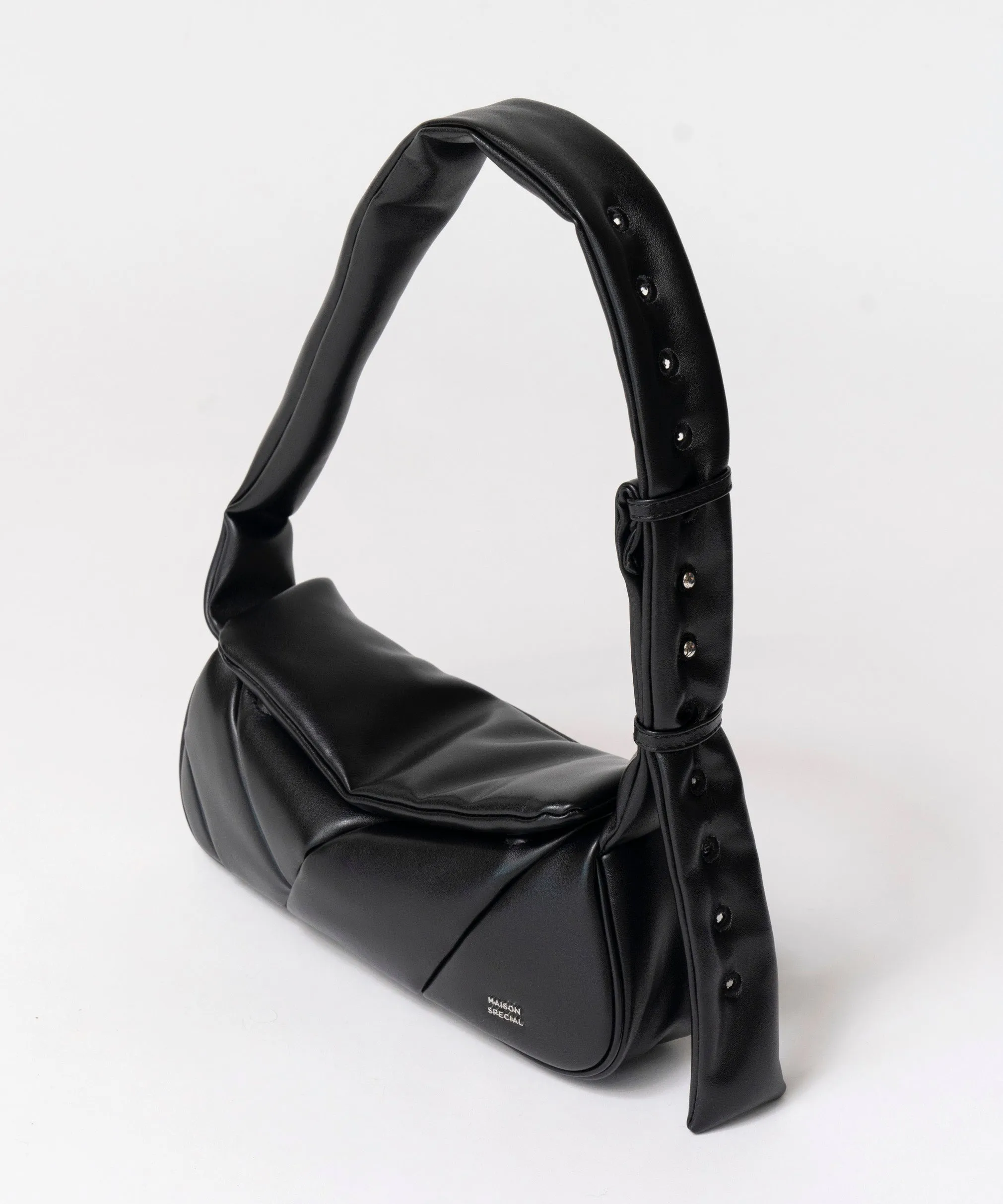 Quilted Narrow Flap Shoulder Bag