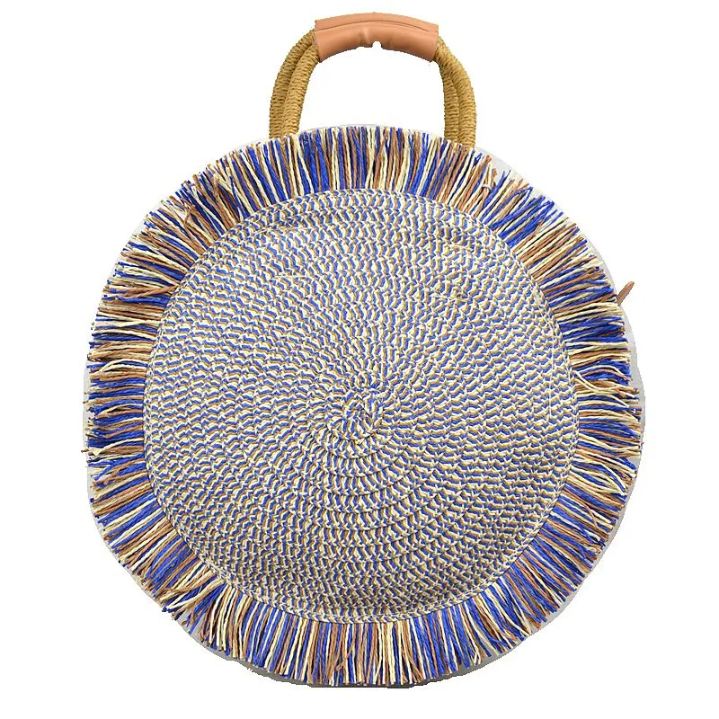 "Hazel" Round Fringe Handbag