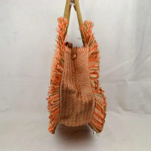 "Hazel" Round Fringe Handbag