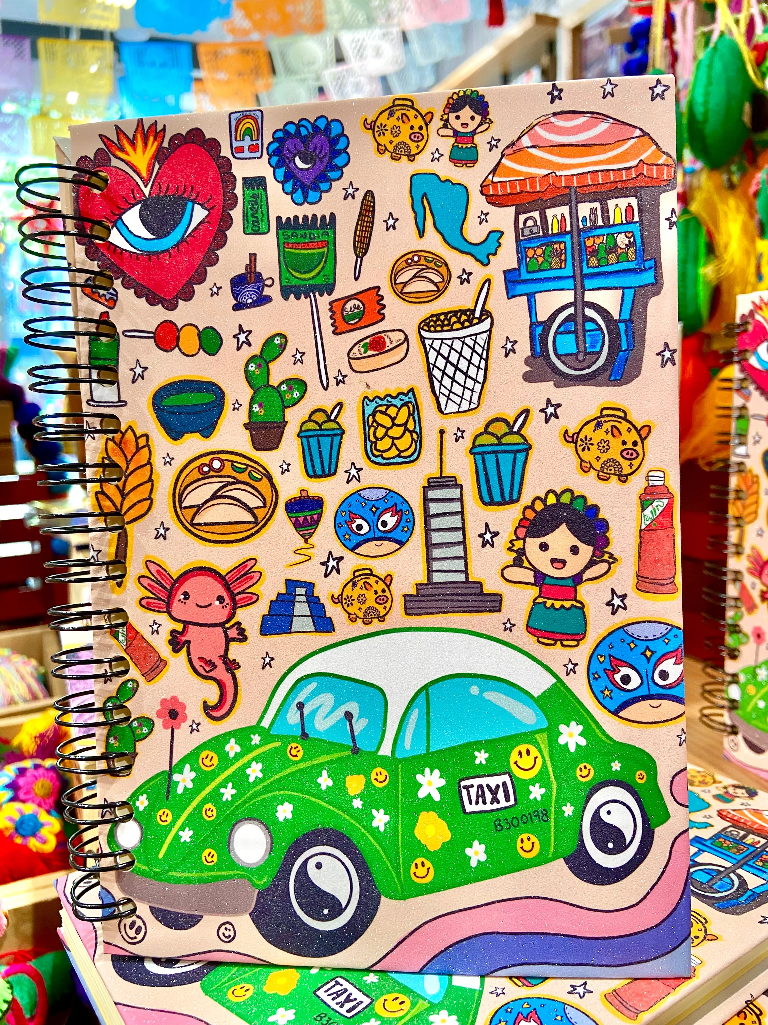 "My Beautiful Mexico" Glitter Notebooks