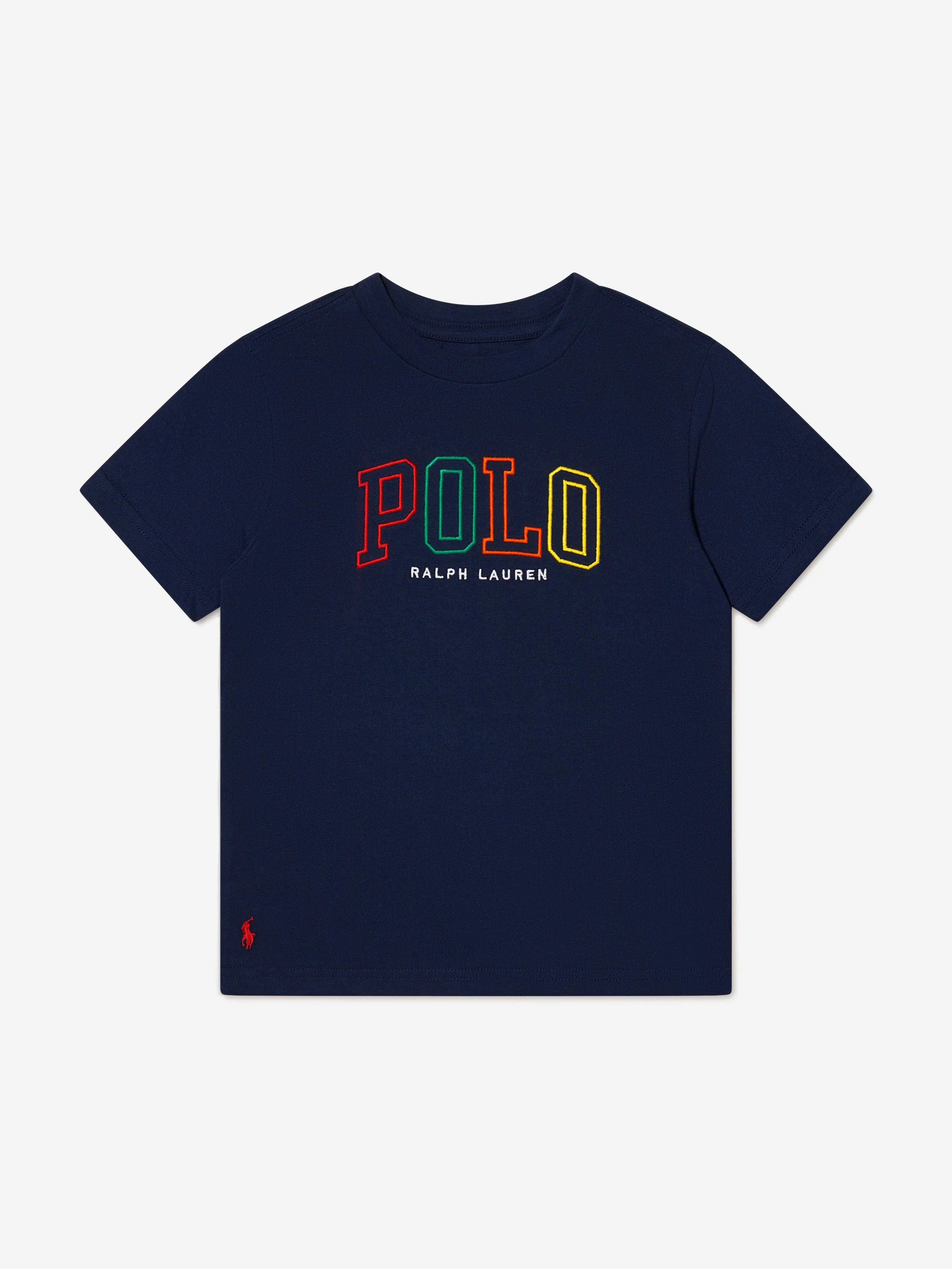 Ralph Lauren Boys Polo Logo T-Shirt in Navy