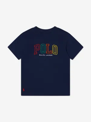 Ralph Lauren Boys Polo Logo T-Shirt in Navy