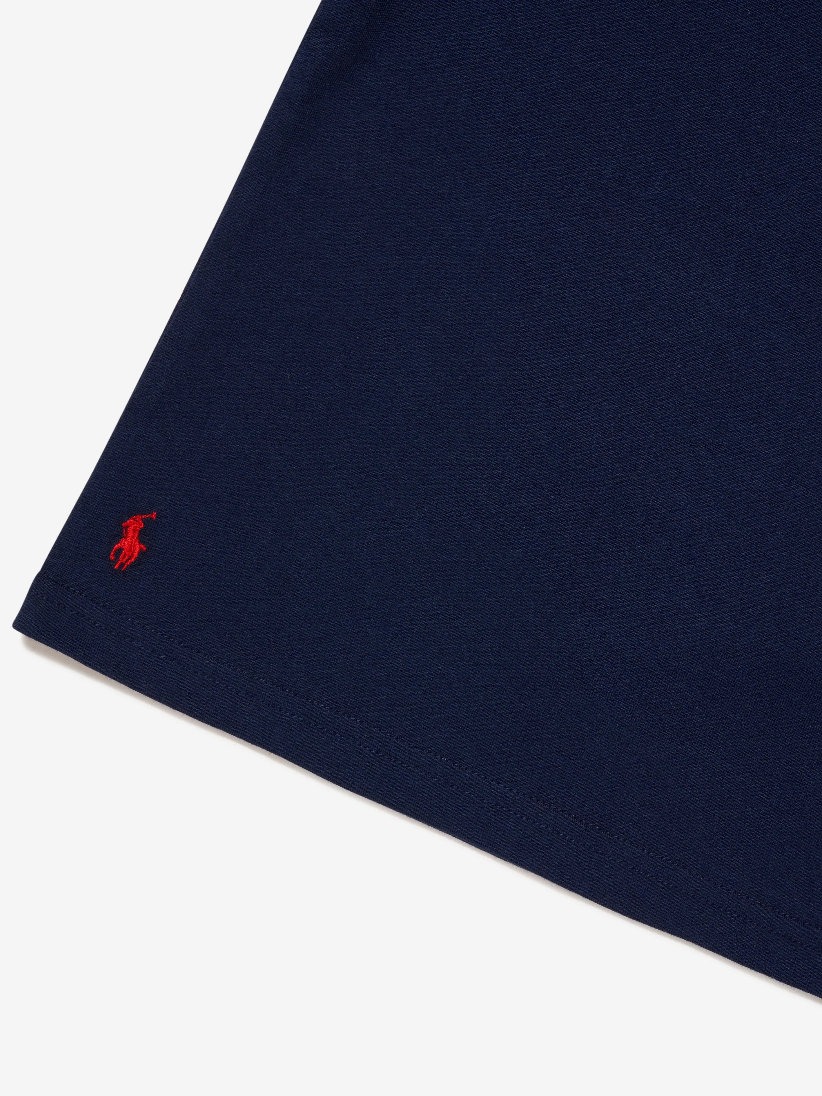 Ralph Lauren Boys Polo Logo T-Shirt in Navy