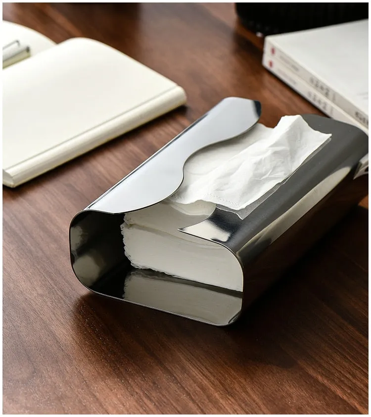 Range Wave Stainless Steel Tissue Box