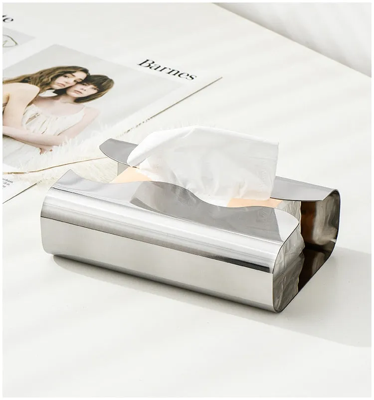 Range Wave Stainless Steel Tissue Box