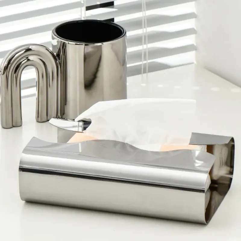 Range Wave Stainless Steel Tissue Box