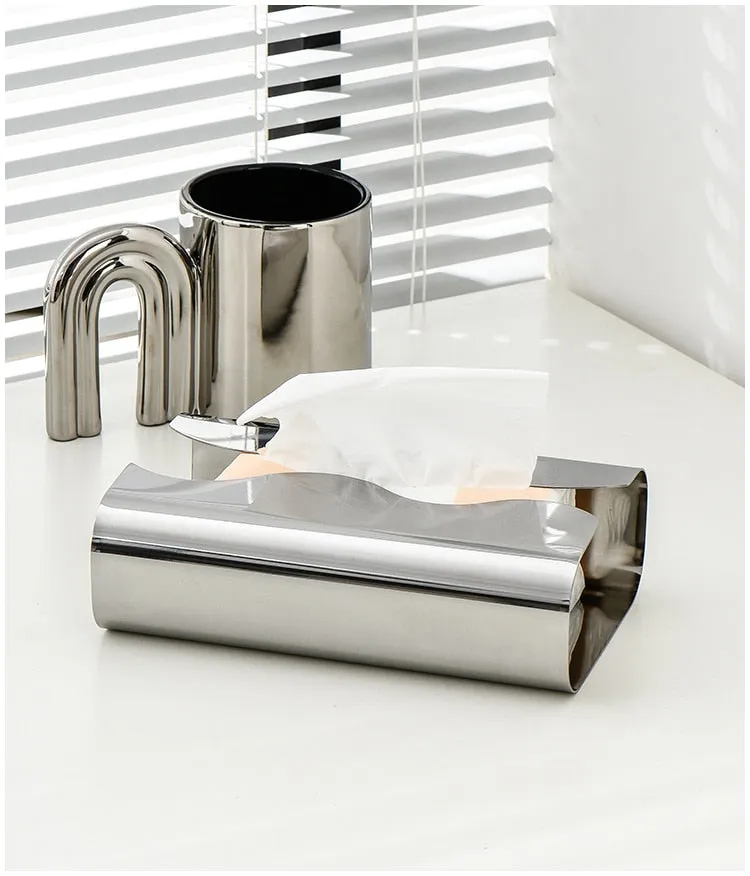 Range Wave Stainless Steel Tissue Box