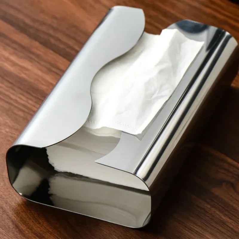 Range Wave Stainless Steel Tissue Box