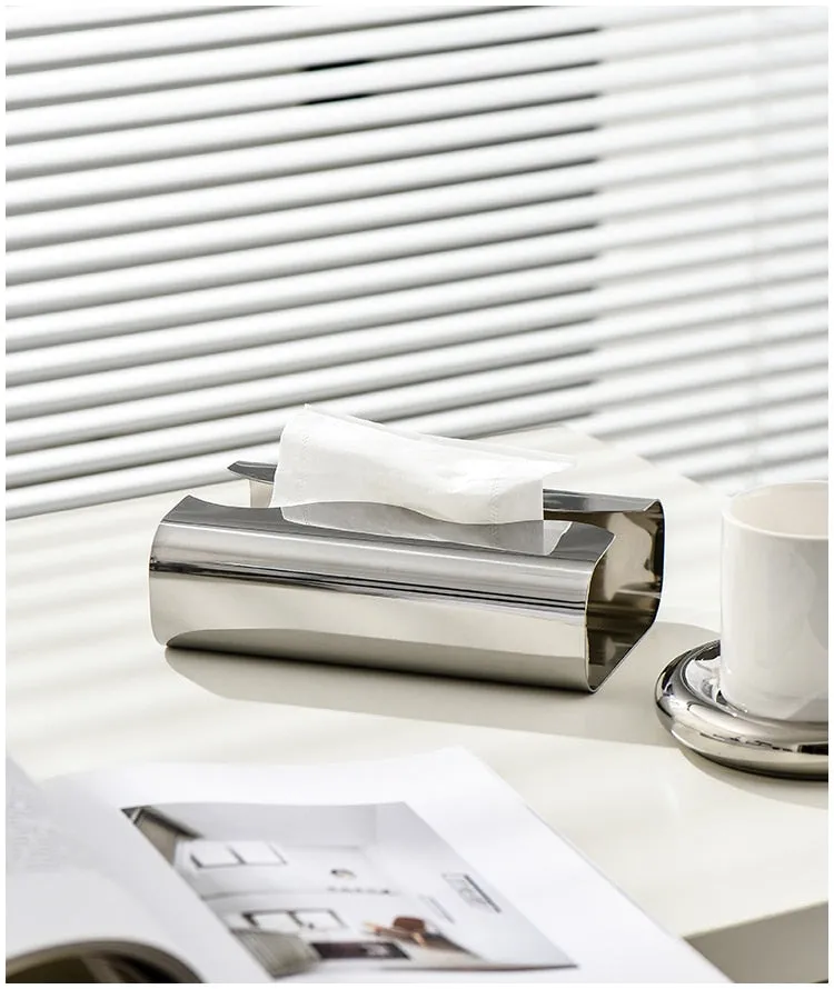 Range Wave Stainless Steel Tissue Box