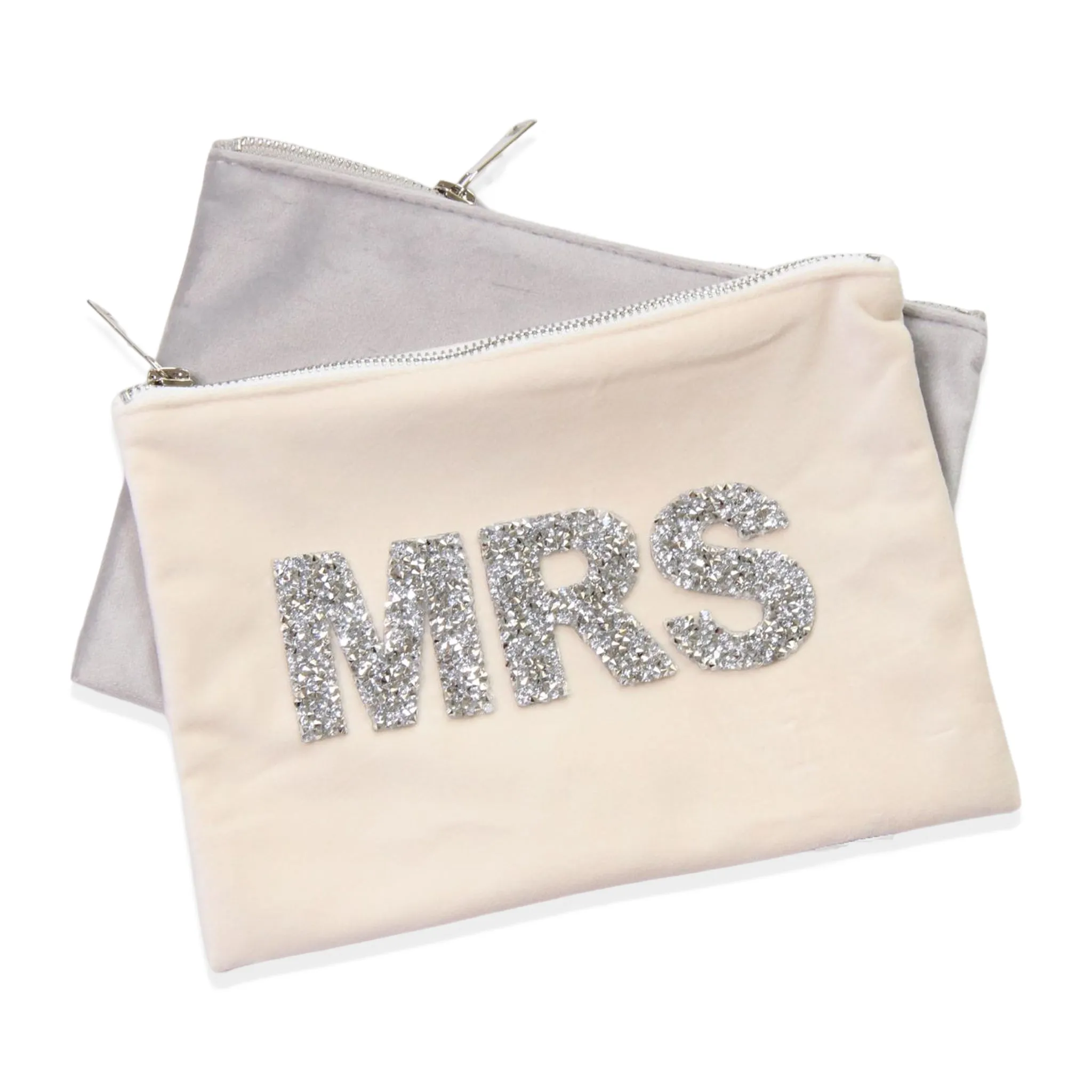 Rhinestone Mrs Makeup Bag