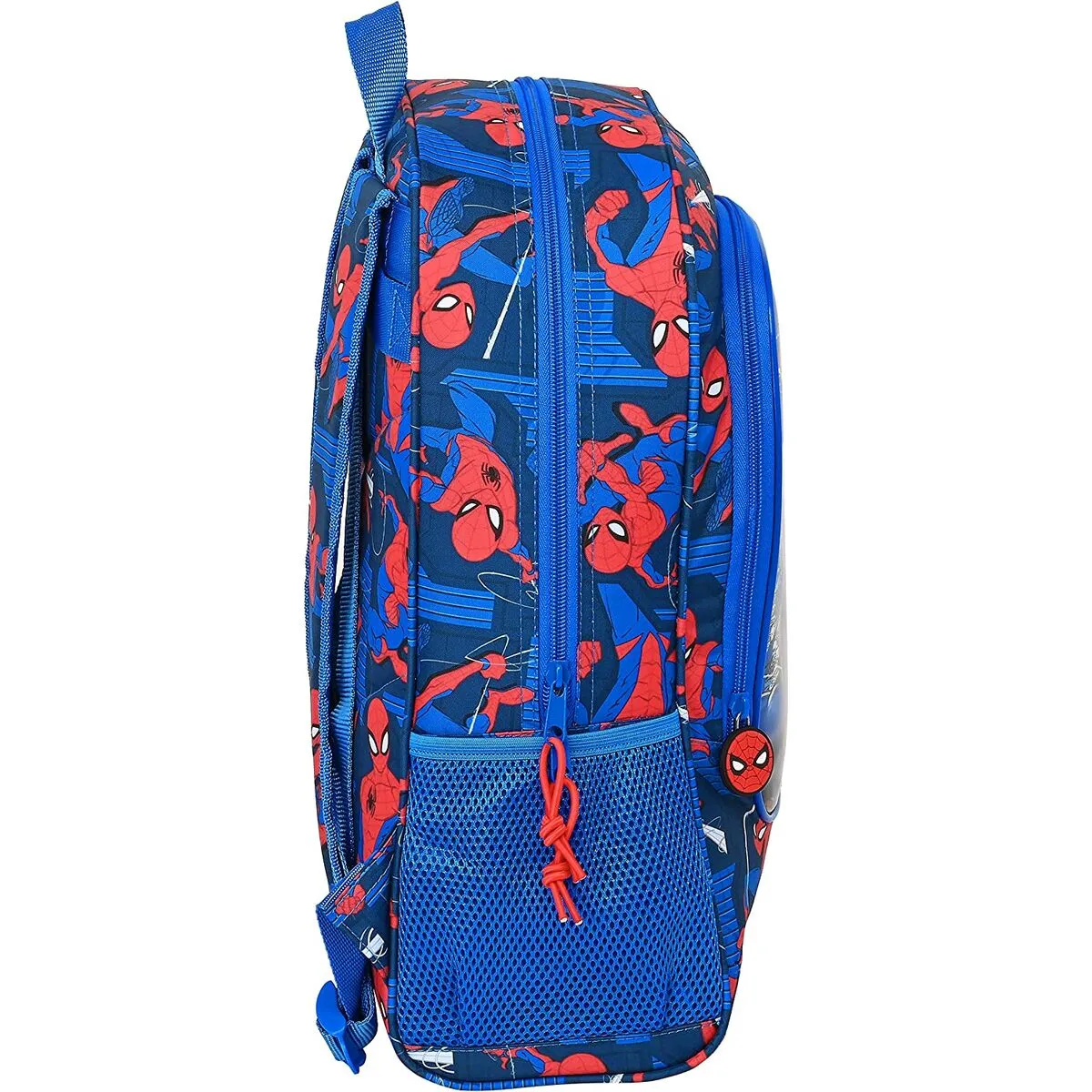 School Bag Spiderman Great power Blue Red 32 x 42 x 14 cm