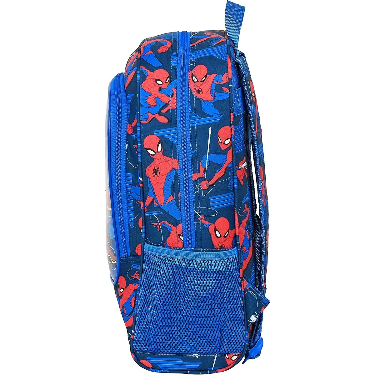 School Bag Spiderman Great power Blue Red 32 x 42 x 14 cm