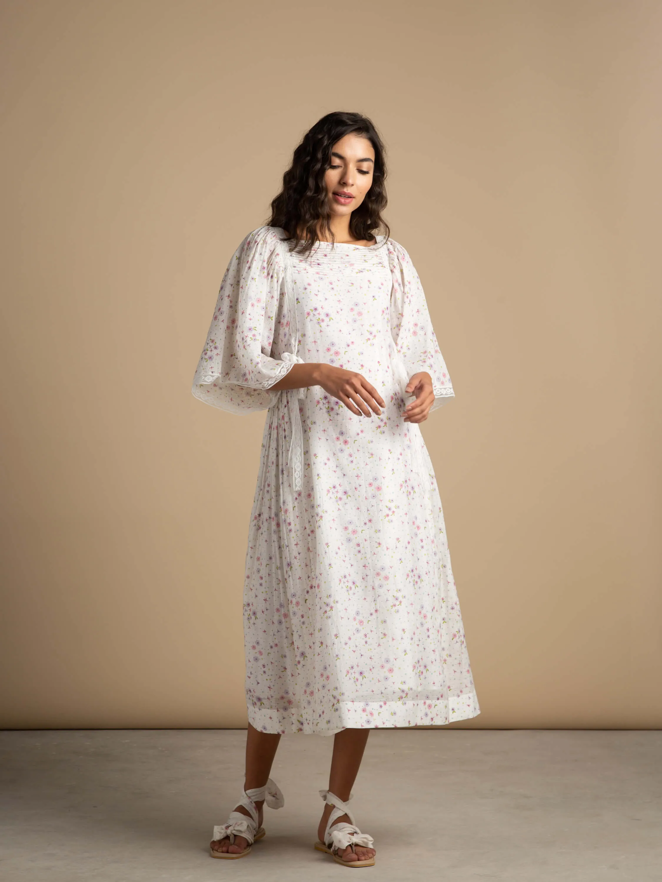 Sesame Blossoms Bow Dress