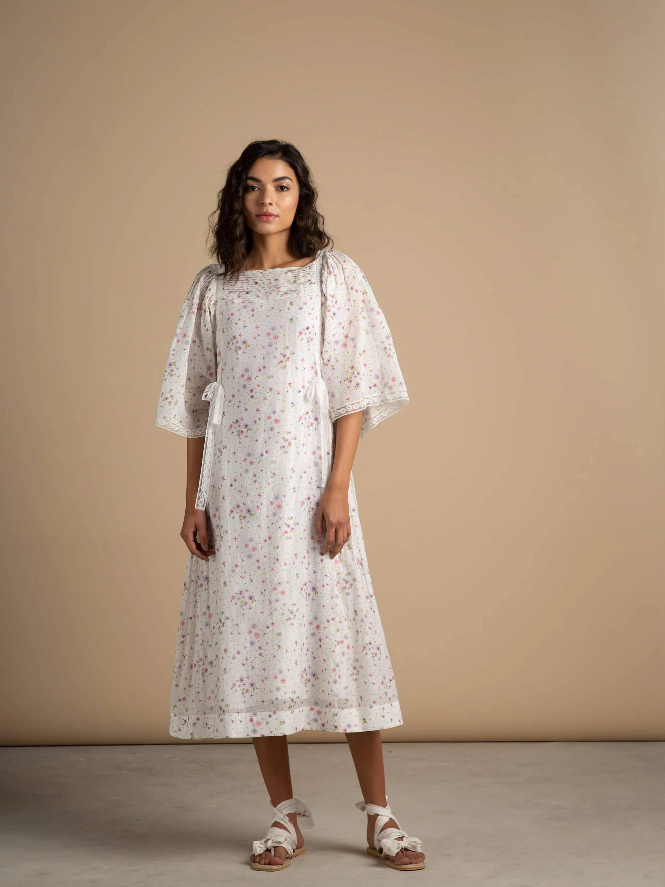 Sesame Blossoms Bow Dress