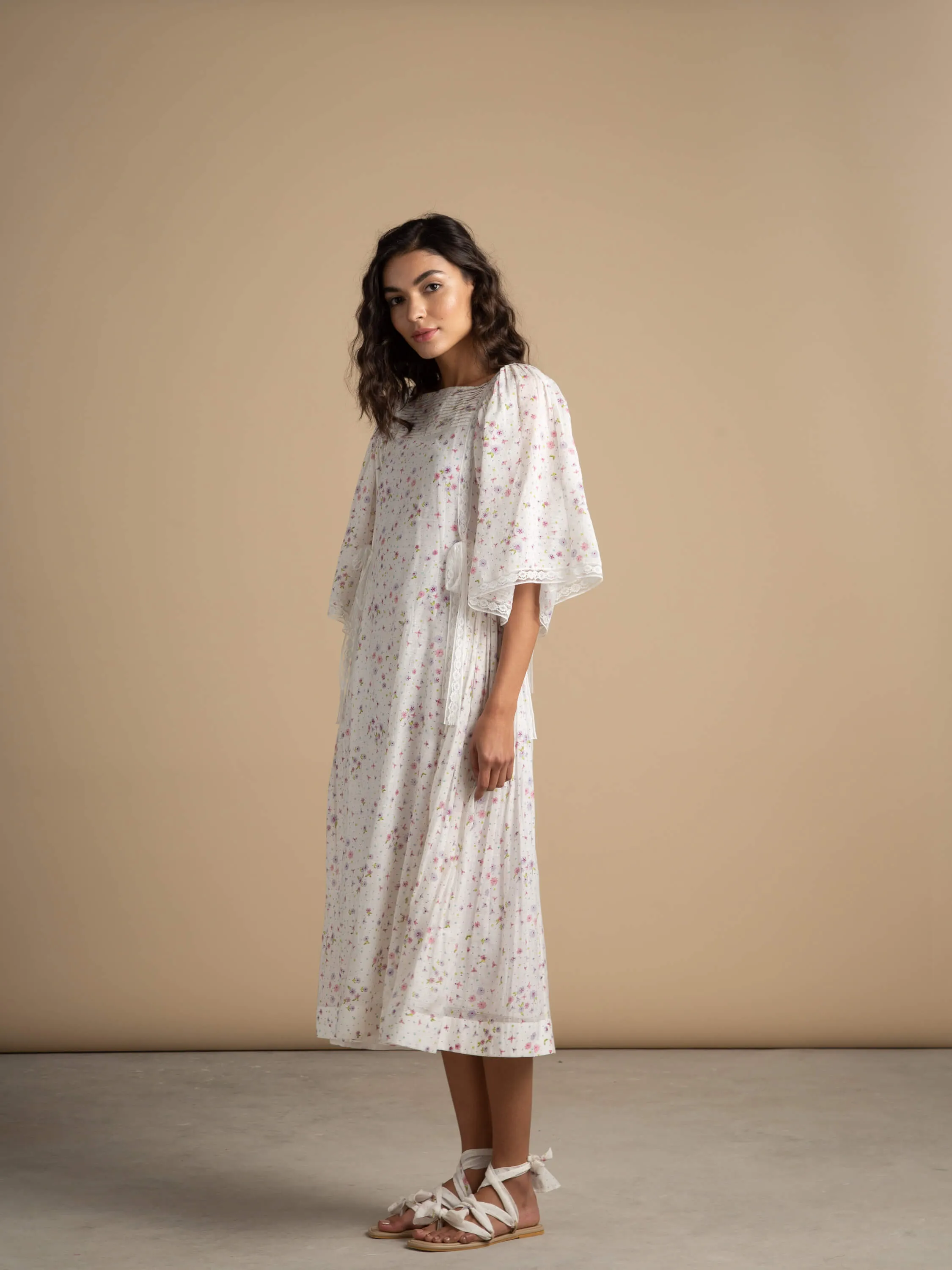 Sesame Blossoms Bow Dress
