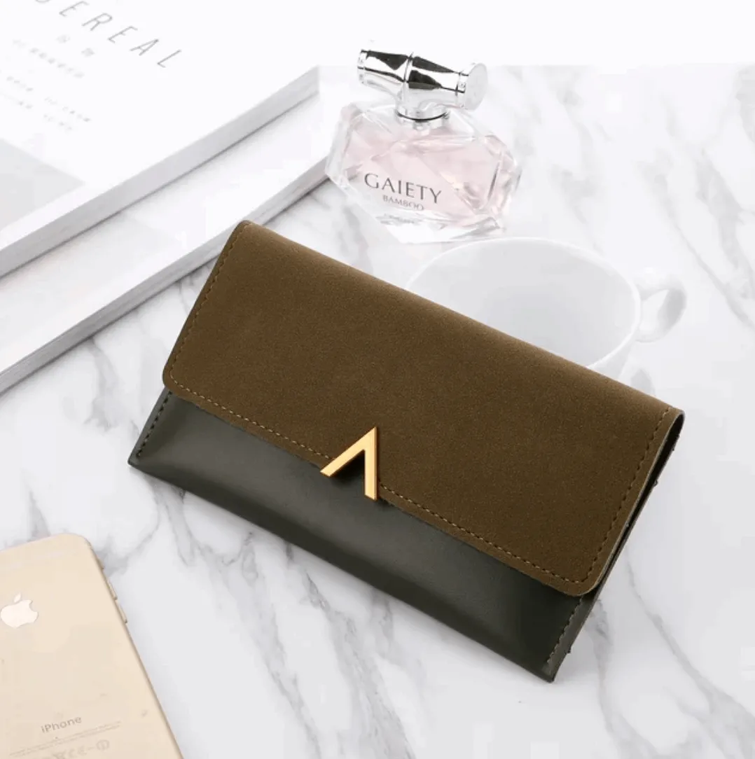 SHP Brown V Luxury Leather Wallet