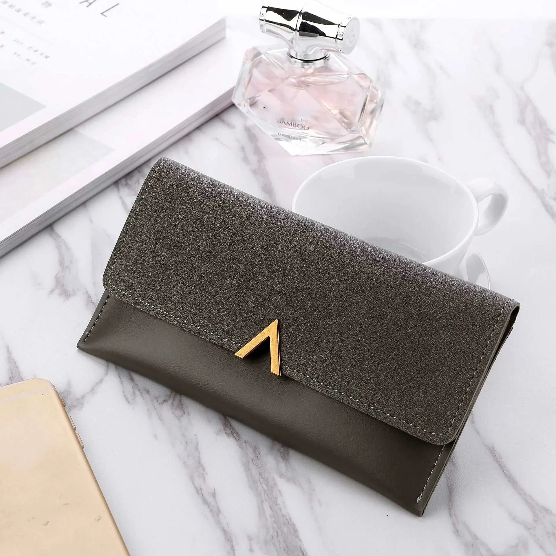 SHP Brown V Luxury Leather Wallet