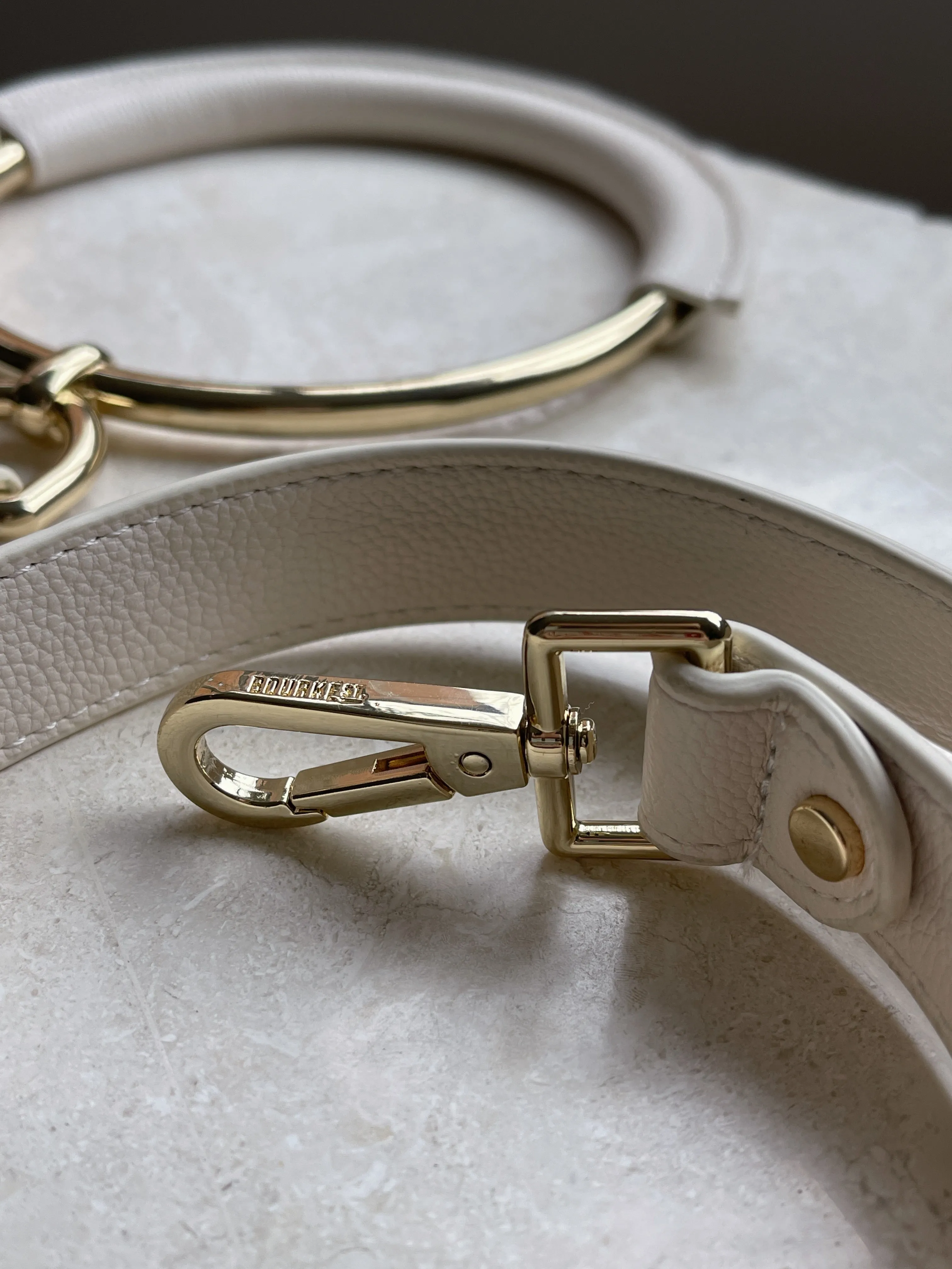 Signature Circle Dog Lead - Cream