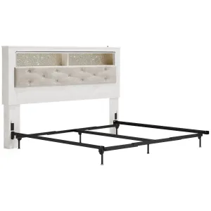 Signature Design by Ashley Altyra B2640-69 King Upholstered Panel Bookcase Headboard