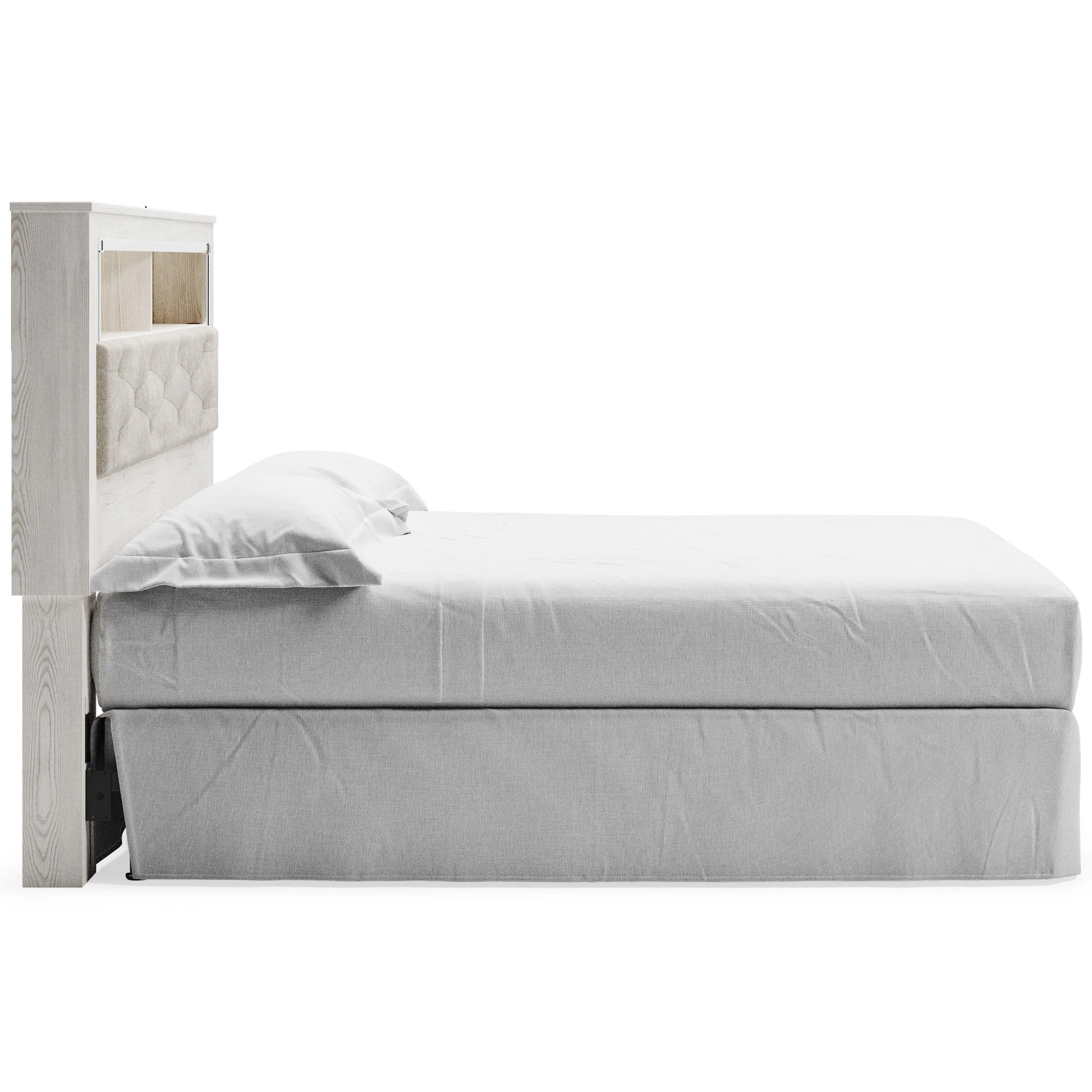 Signature Design by Ashley Altyra B2640-69 King Upholstered Panel Bookcase Headboard
