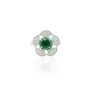 Silver Beautiful Texture Floating Ring