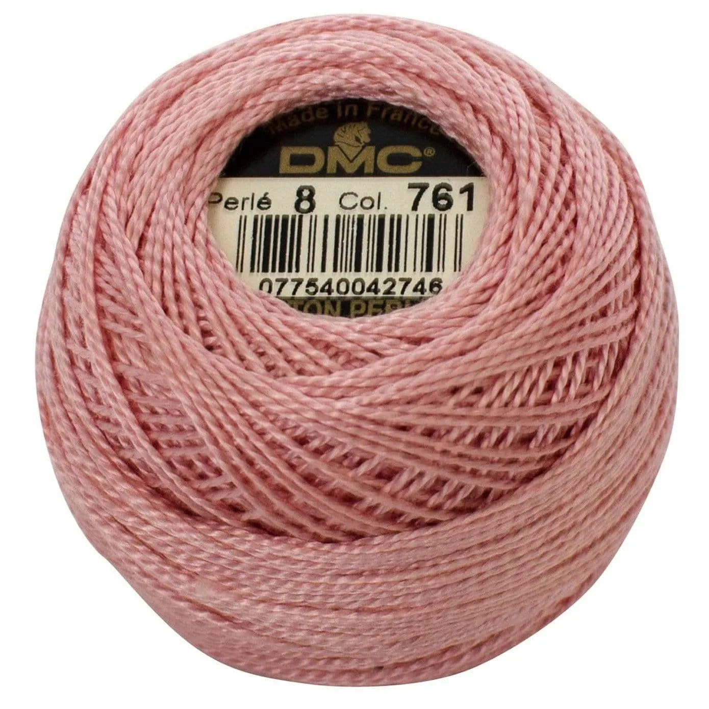 Size 8 Pearl Cotton Ball in Color 761 ~ Light Salmon