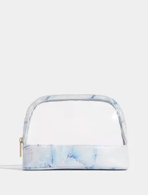 Skinnydip x Soph Blue Marble Makeup Bag