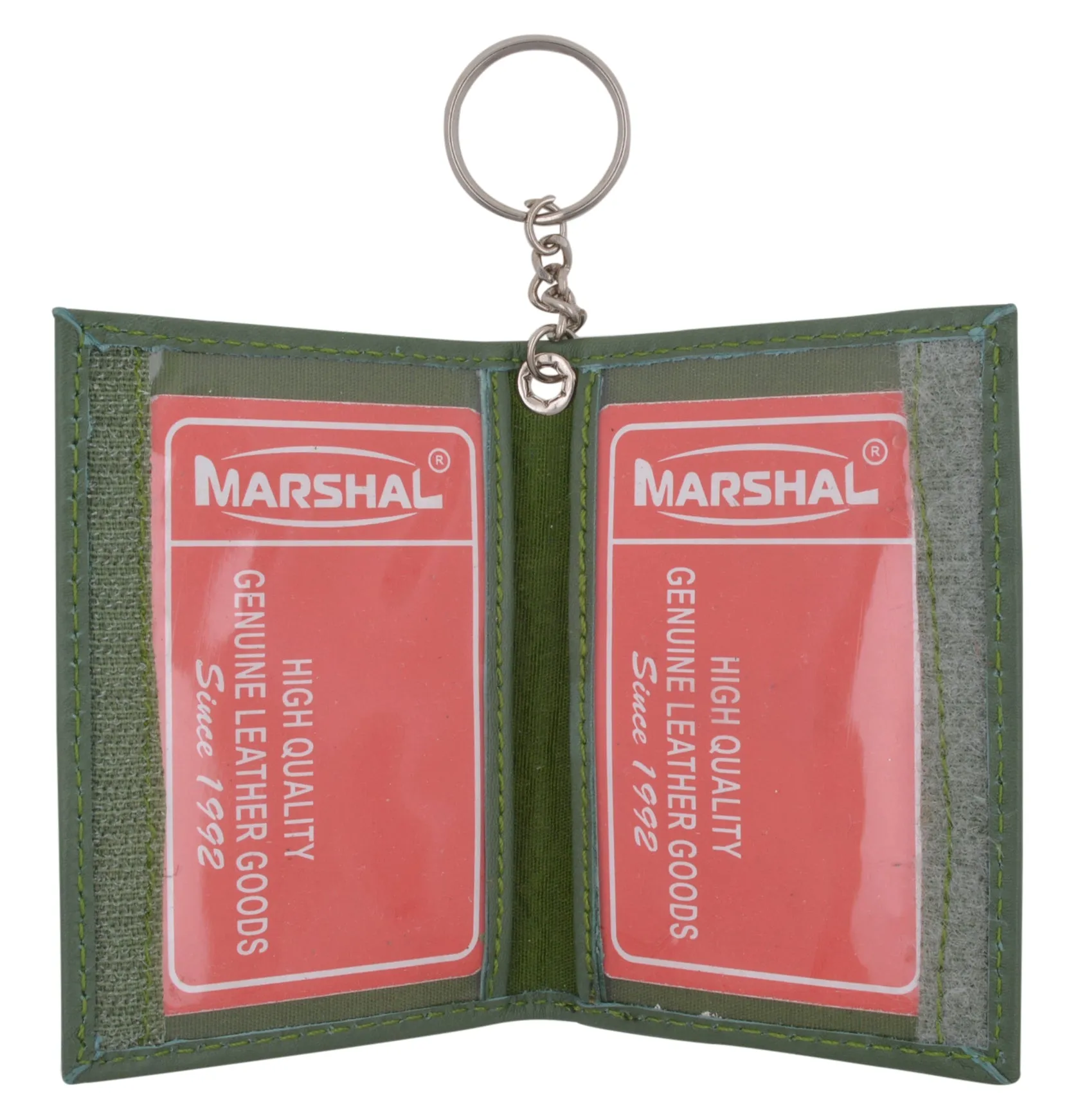 Slim Thin Lamb Leather Credit Card ID Mini Wallet Bifold Driver's License Safe with Key 515 (C)