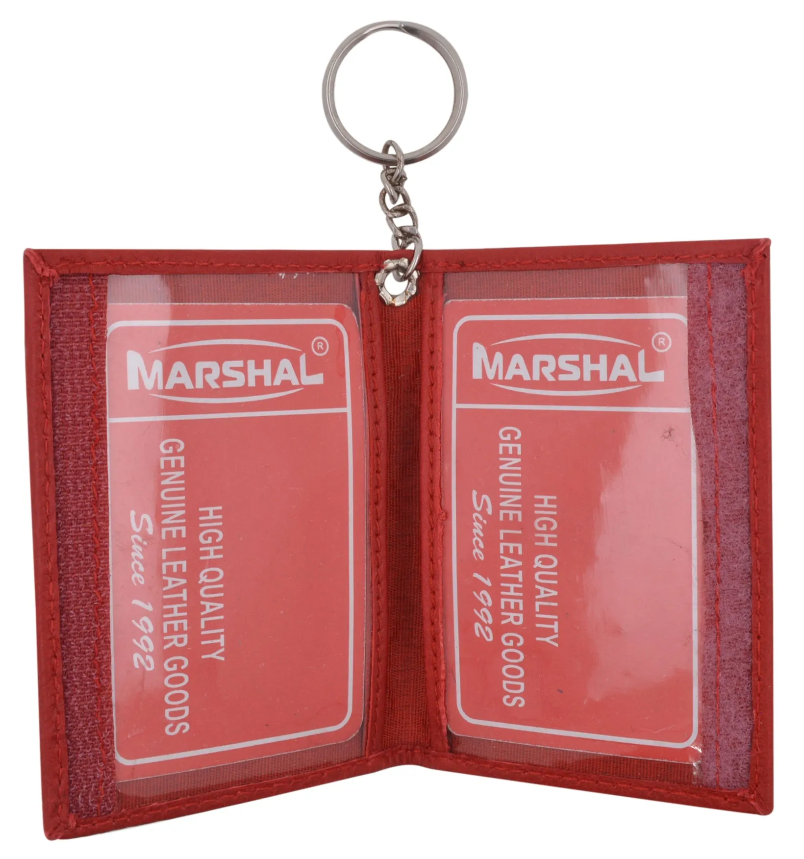 Slim Thin Lamb Leather Credit Card ID Mini Wallet Bifold Driver's License Safe with Key 515 (C)
