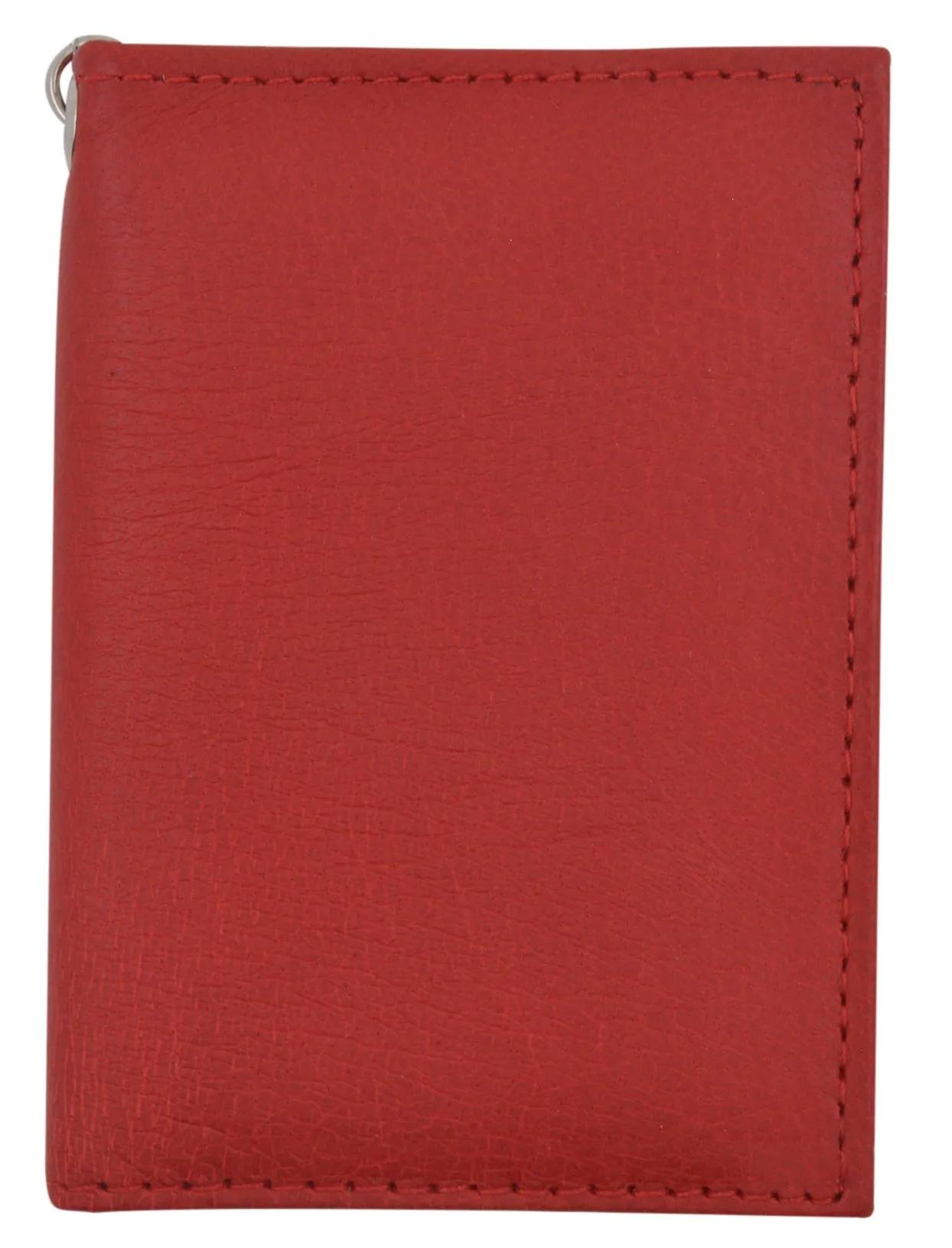 Slim Thin Lamb Leather Credit Card ID Mini Wallet Bifold Driver's License Safe with Key 515 (C)