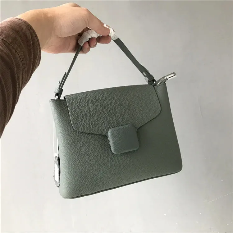 Soft Genuine Leather Flap Casual Strap Crossbody Totes Handbag Bag