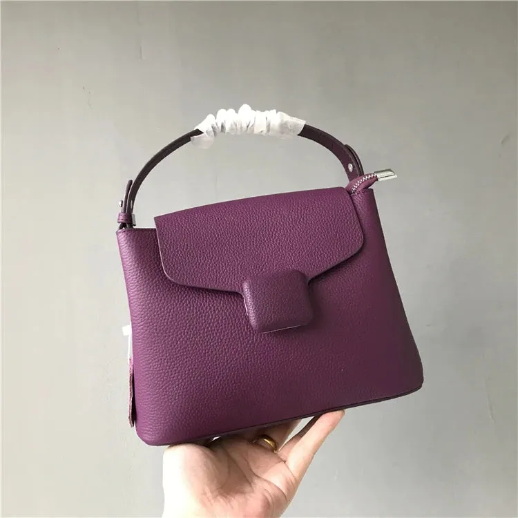 Soft Genuine Leather Flap Casual Strap Crossbody Totes Handbag Bag