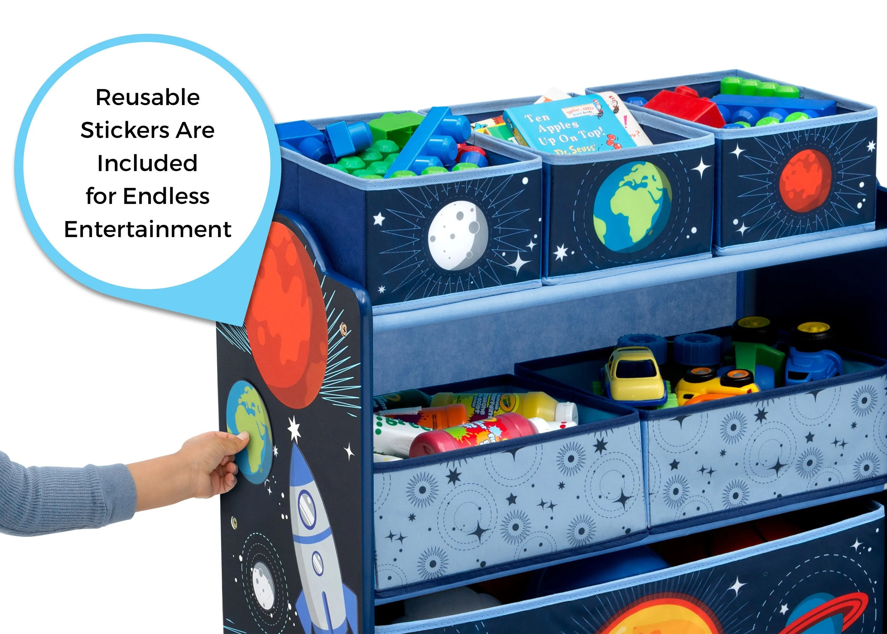 Space Adventures Design and Store Toy Organizer
