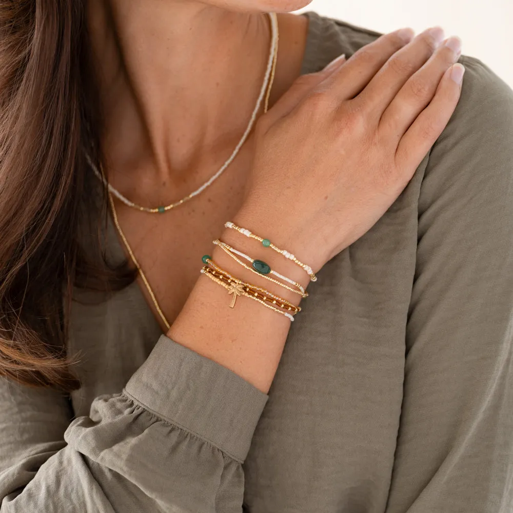 Splash Aventurin Goldfarbige Armband