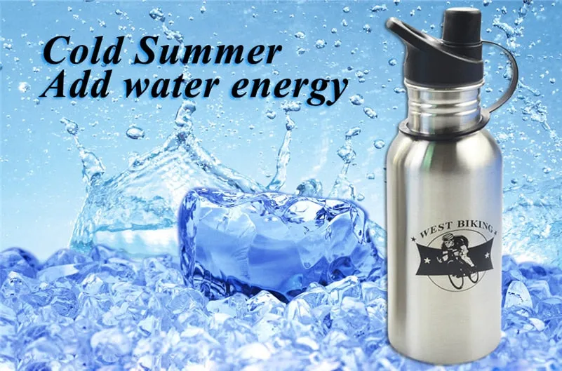 Sports Travel Drinkware Kettle Stainless Steel MTB Bicycle Riding Garrafa Mountain Bike Cycling Water Drink Bottle