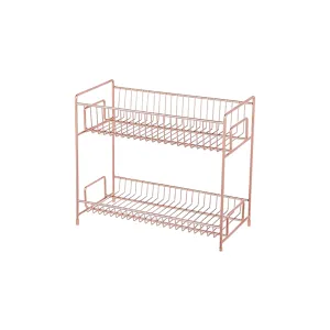 Stainless Steel 2 Layer Kitchen Storage Organizer/ Bathroom Rack