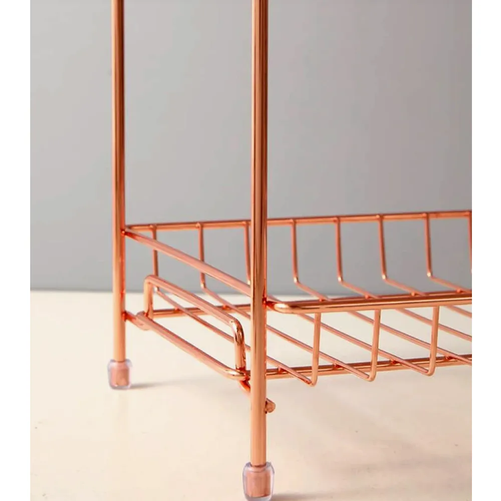 Stainless Steel 2 Layer Kitchen Storage Organizer/ Bathroom Rack
