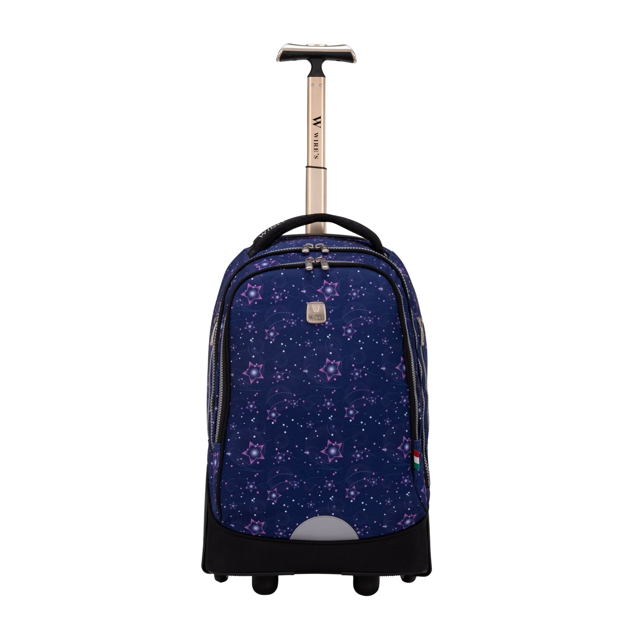 Stars Big Wheel School Bag Trolley Set of 3 (Lunch Bag & Pencil Case)