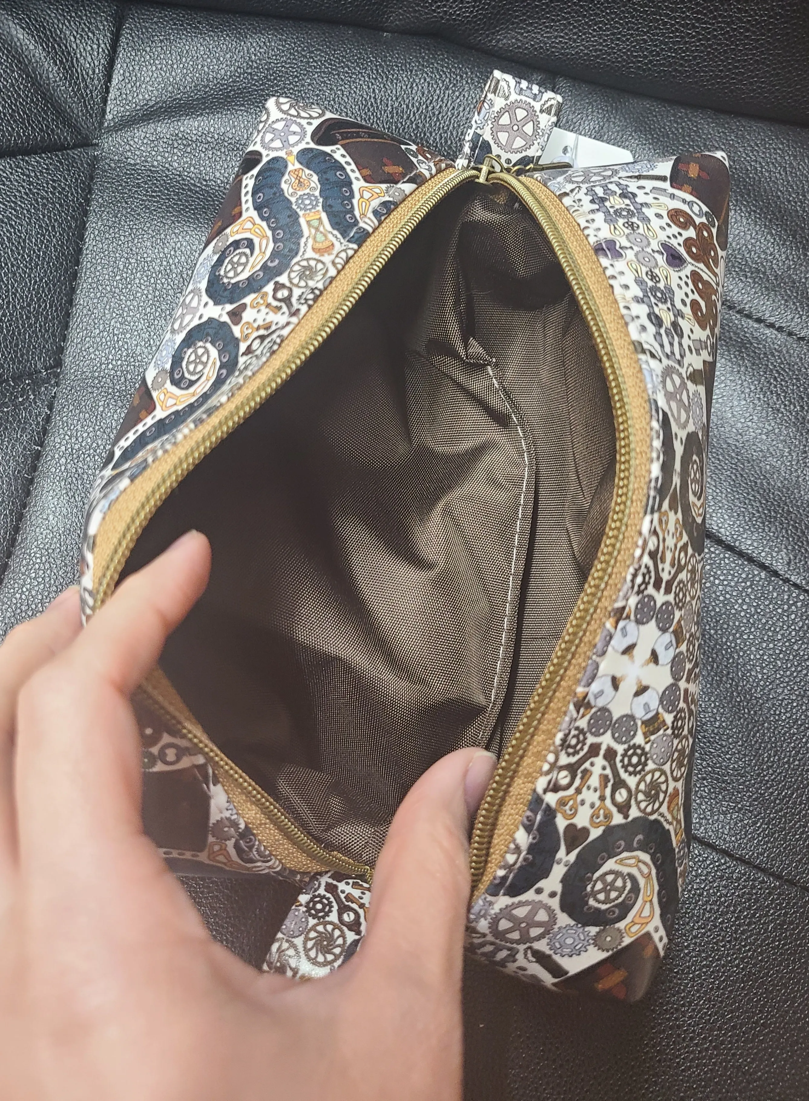 Steampunk Vinyl Boxy Bag