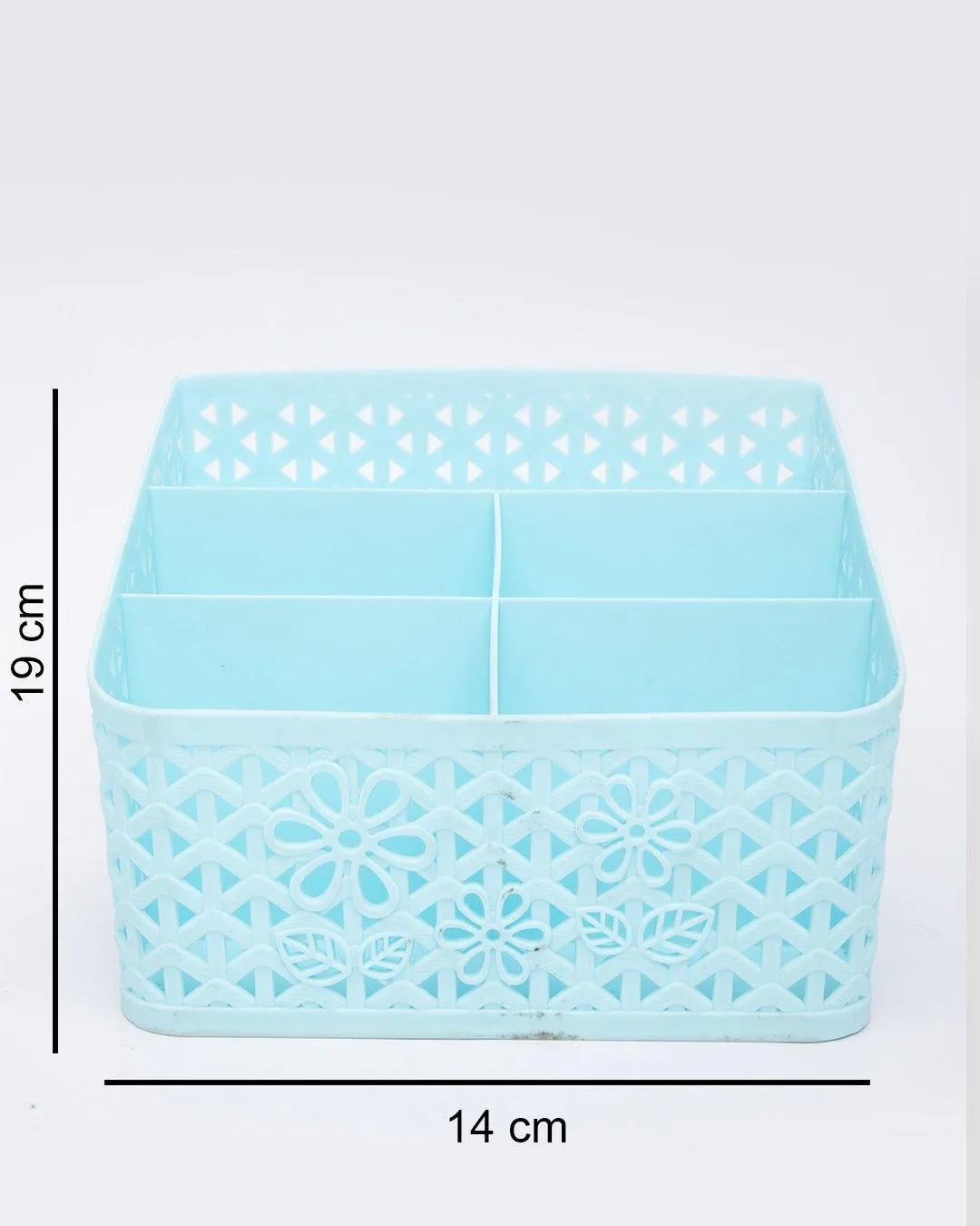 Storage Basket, Organiser, for Home, Blue, Plastic