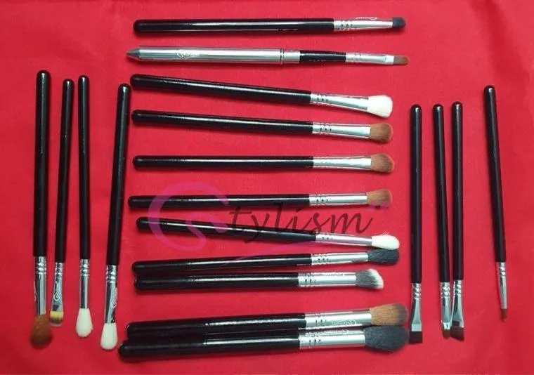 Stylism's Eyes PRO Brushes Set (19 piece Brush collection with bag)