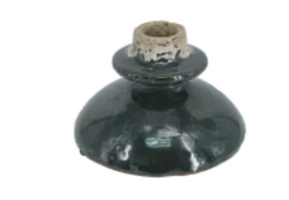 Terracotta Gloss Candle Holder - Cobalt