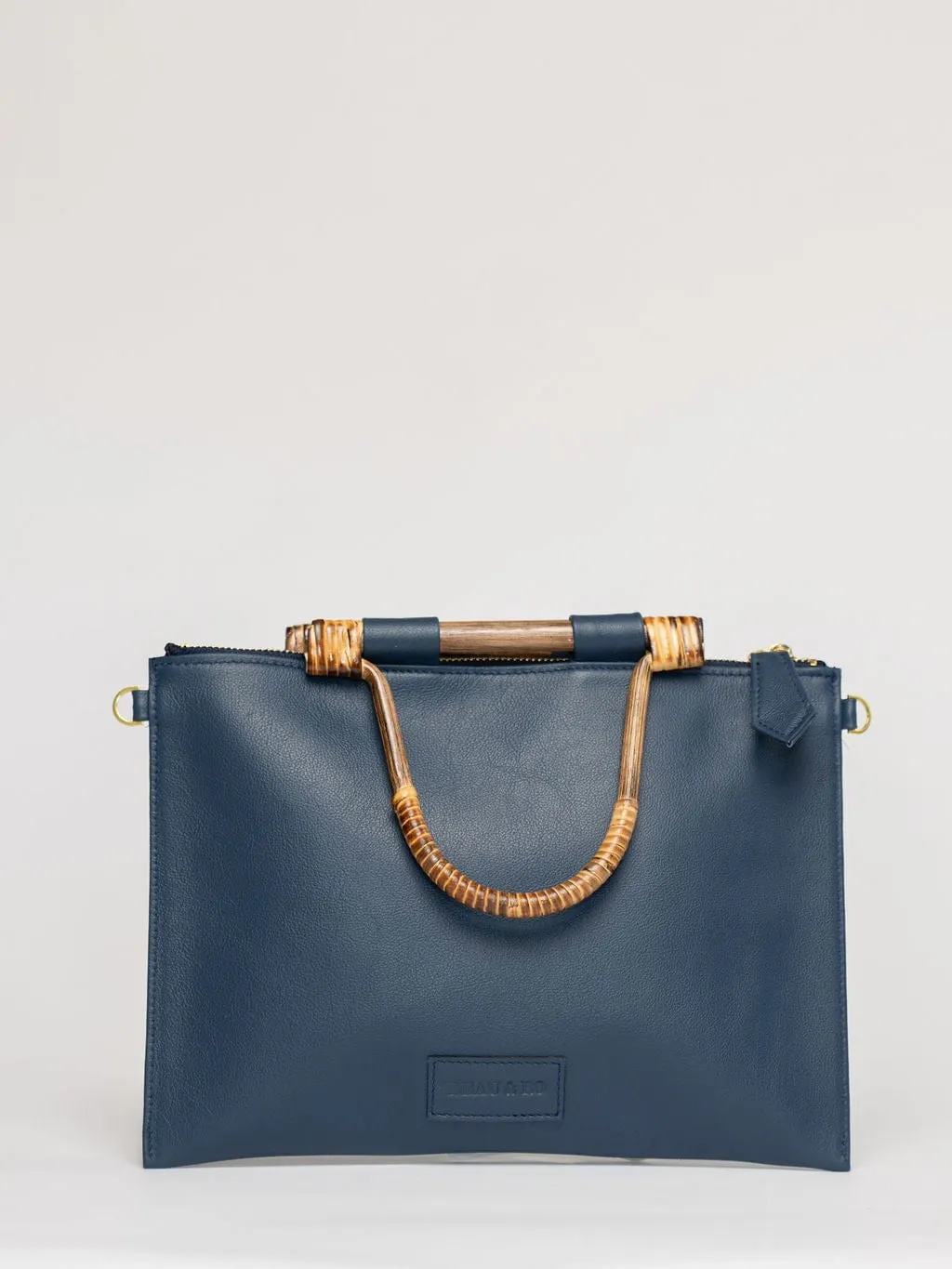 The Bamboo Clutch   Crossbody | Navy