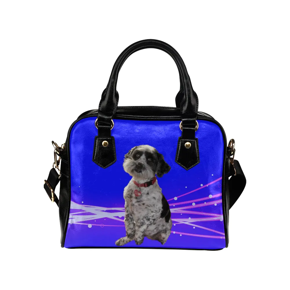 Tibetan Terrier Shoulder Bag - Black & White